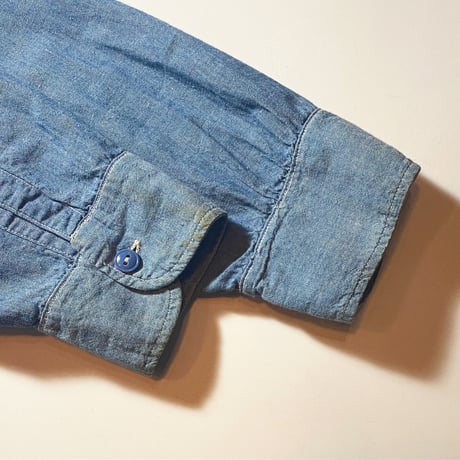 1940〜50's US.NAVY Chambray L/S Shirt