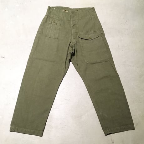 1950's British Army Green Denim Trousers