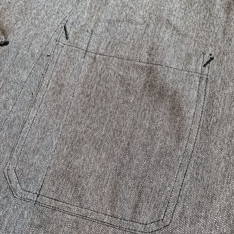 1950's French Military Black Chambray Atelier Coat Deadstock