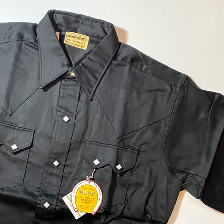 1960's WASHINGTON DEE-CEE Black Western L/S Shirt Deadstock