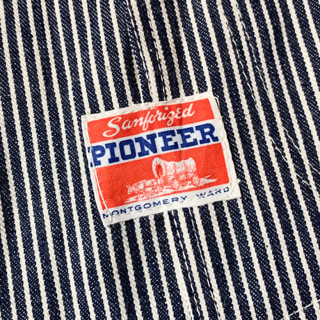 1940〜50's PIONEER Hickory Coverall Deadstock