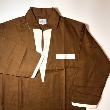 1960's Hagoromo Quarter Sleeve Skipper Pullover Shirt Deadstock
