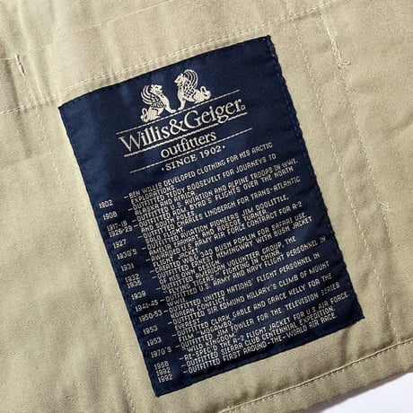 1990's〜 Willis&Geiger Eisenhower fishing Jacket