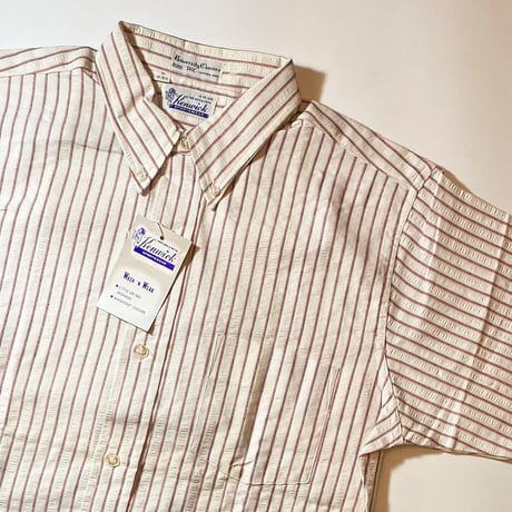 1960's Kenwick Seersucker S/S Shirt Deadstock