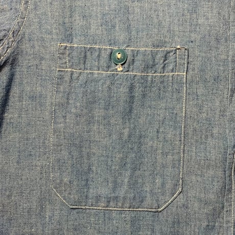 1940〜50's US.NAVY Chambray L/S Shirt