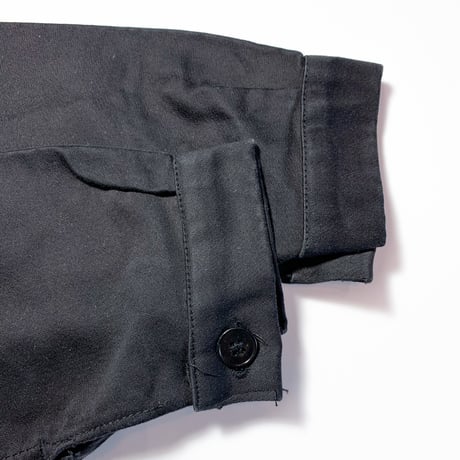 1950's French Unknown Black Moleskin Jacket