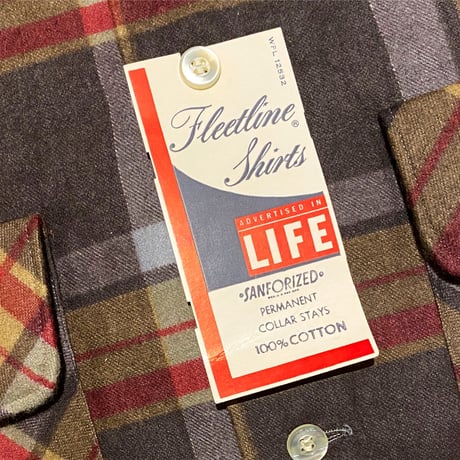 1960's Fleetline Flannel L/S Shirt Deadstock
