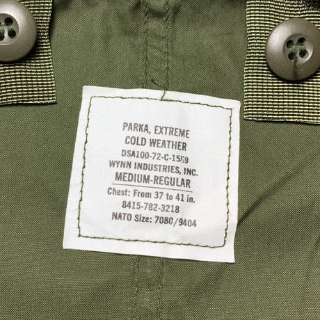 1970's US.ARMY M-65 Mods Coat Full Set Deadstock