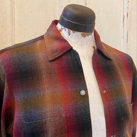 1960's TOWNCRAFT Rayon L/S Shirt