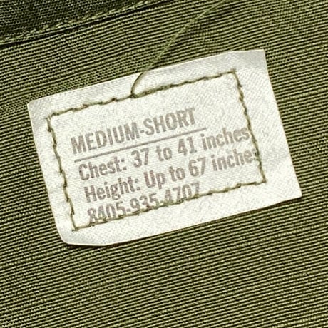 1970's US.ARMY Jungle Fatigue 4th Jacket Deadstock
