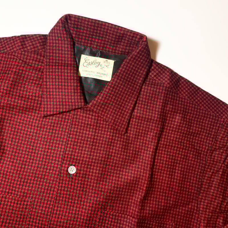 woolシャツ フランネル 長袖シャツ ウール 50's deadstock ロングスリーブオーセンティックフランネルシャツ LONG
