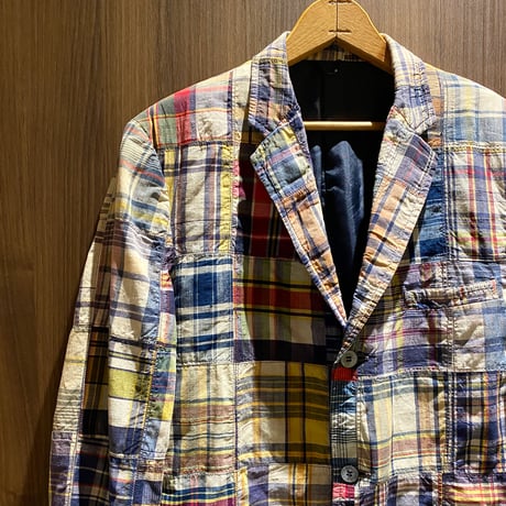 1960's Martin Eastman Ltd Indian Madras Patchwork Tailored Jacket