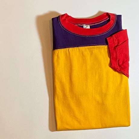 1960〜70's Russell Southern Crazy Pattern Football Tee