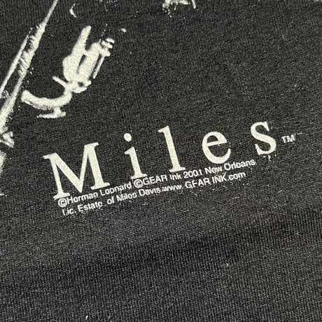 2000's〜 JERZEES Miles Davis Printed Tee Deadstock