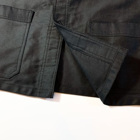 1940〜50's French Unknown Black Moleskin Jacket Deadstock