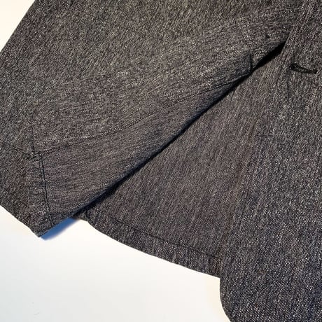 1950's French Unknown Black Chambray Work Jacket