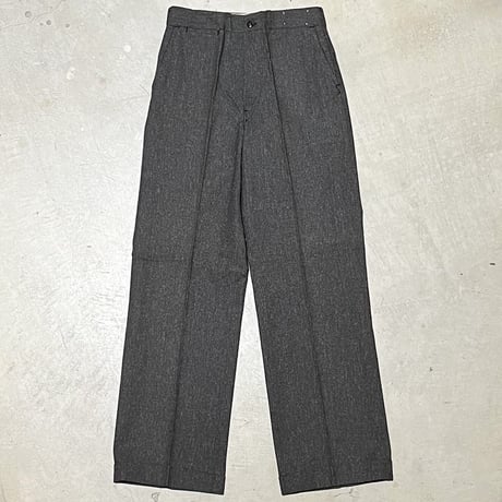 1940's〜 Unknown Black Chambray Trousers Deadstock