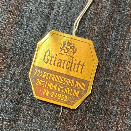 1970's Briarcliff Wool L/S Shirt Deadstock