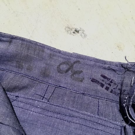 1960's French Navy Linen Short Pants Deadstock