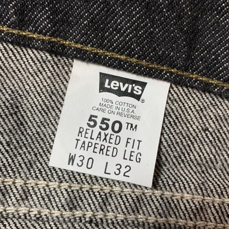 1990's Levi's 550 Black Denim Pants Deadstock