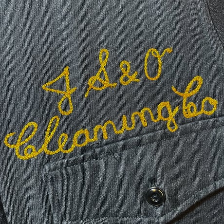 1950's〜 Unknown Black Whipcord Work Jacket