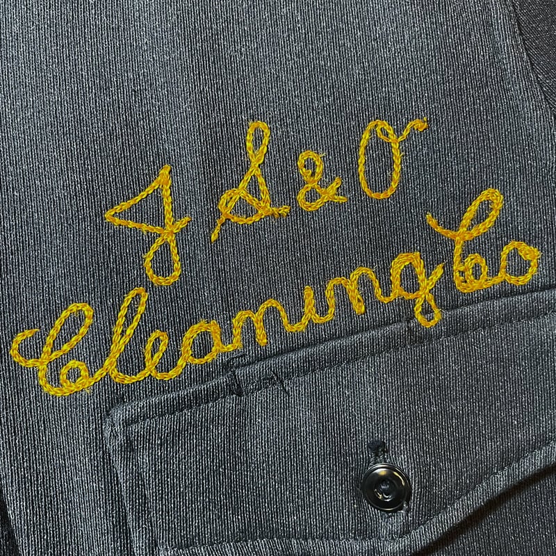 1950's〜 Unknown Black Whipcord Work Jacket | Un 1950's〜 Unknown Black Whipcord Work Jacket | Un