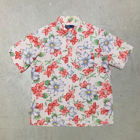 1990's〜 Polo by Ralph Lauren Seersucker S/S Shirt