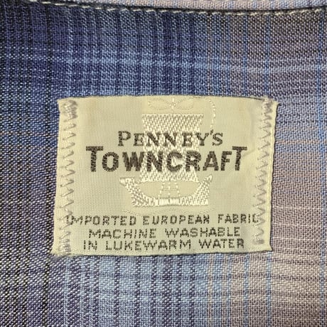 1960's TOWNCRAFT Rayon L/S Shirt