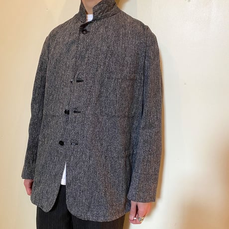 1950's French Unknown Black Chambray Work Jacket