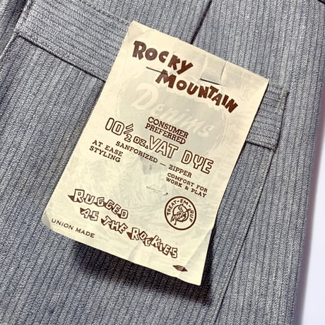 1950's ROCKY MOUNTAIN Cotton Trousers Deadstock
