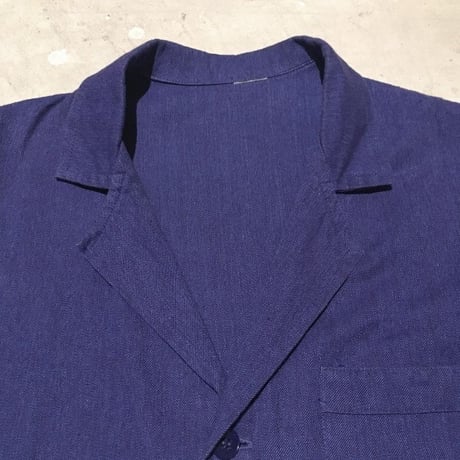 1950's〜 French Unknown Blue Chambray Atelier Coat