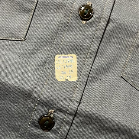 1950's J.C.PENNEY L/S Shirt Deadstock