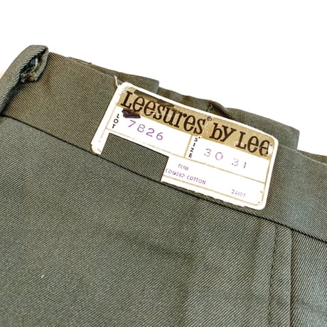 1960's Lee Leesures Tapered Pants Deadstock