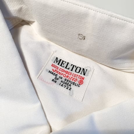 1960's MELTON Tab Collar S/S Shirt Deadstock