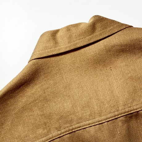1970's British Brown Denim Prisoner Jacket Deadstock