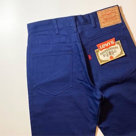 1960's Levi's 518 Cotton Satin Tapered Pants Deadstock