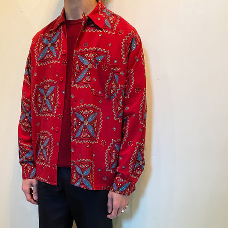 1950's PILGRIM Rayon L/S Shirt