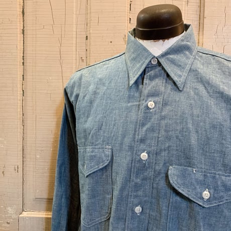 1960's OSHKOSH Chambray L/S Shirt Deadstock