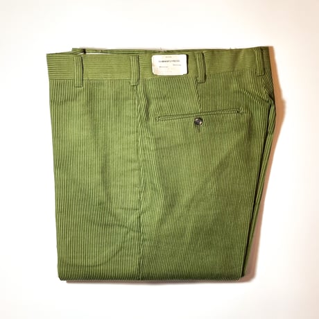 1960's Unknown Corduroy Tapered Pants Deadstock