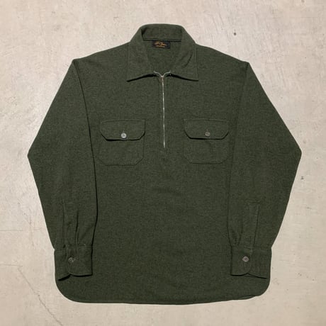 1950's L.L.Bean Wool Flannel Pullover L/S Shirt
