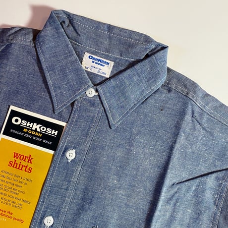 1960's OSHKOSH Chambray L/S Shirt Deadstock