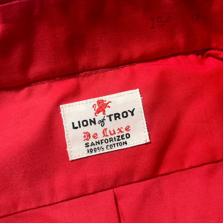 1960's LION of TROY Pullover S/S Shirt Deadstock