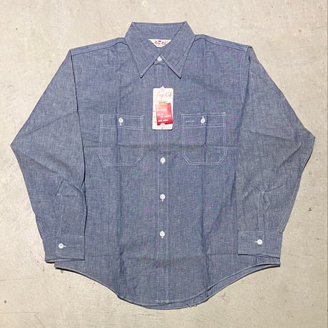 1960〜70's King Kole Chambray L/S Shirt Deadstock
