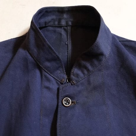 1910〜20's French Army Indigo Cotton Twill Jacket Deadstock