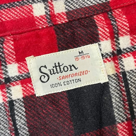 1960's  Sutton Flannel L/S Shirt Deadstock