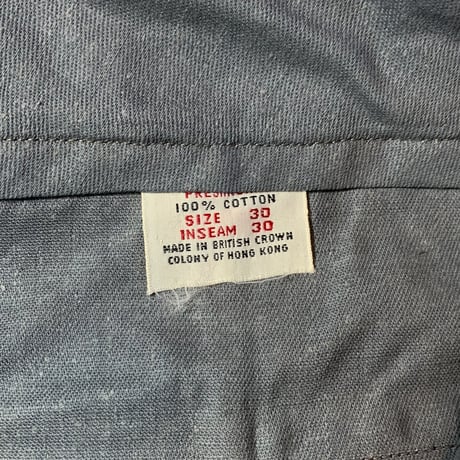 1960's HOUSE OF NATIONS Cotton Trousers Black Deadstock
