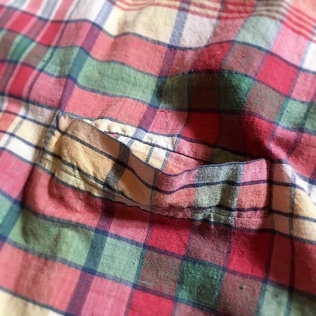 1960's A&S Indian Madras S/S Shirt
