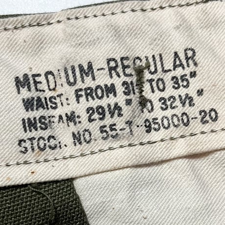 1950's US.ARMY M-51 Field Trousers Deadstock