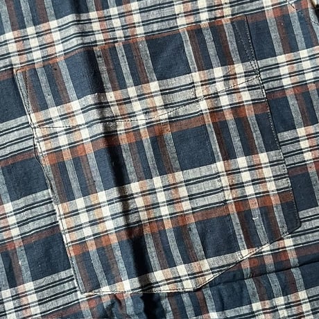 1960's Westley Indian Madras S/S Shirt Deadstock