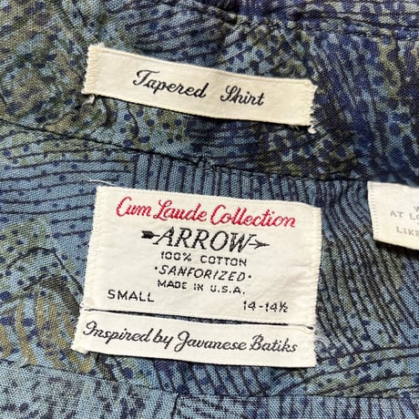 1960's ARROW Batik L/S Shirt